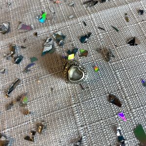 Pandora heart with cubic zirconia charm